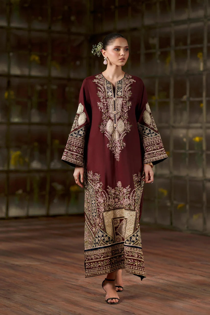 DEEP BURGUNDY | E1141/104/414 | Women Boutique HS Drop- 02 | Ethnc