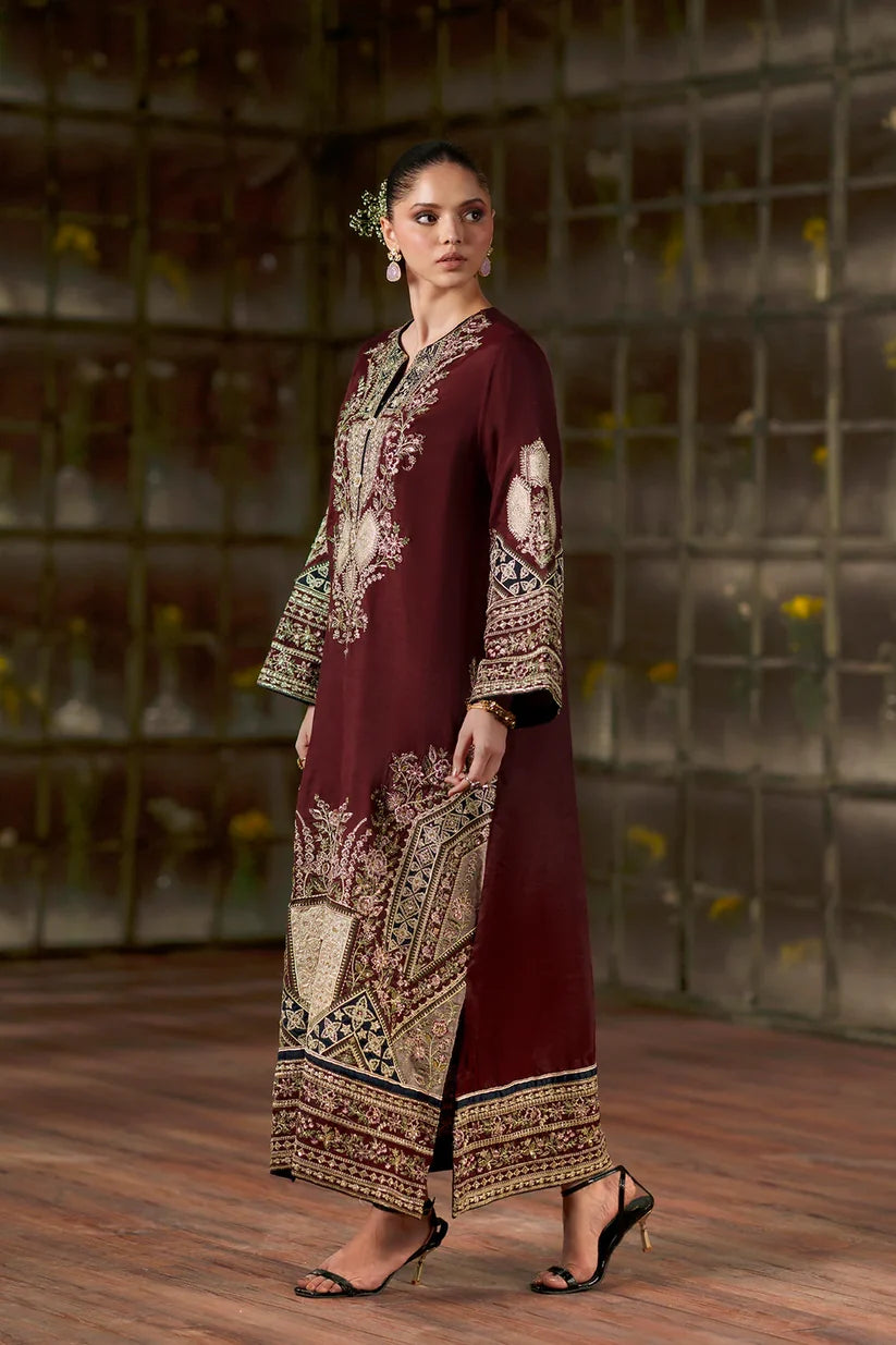 DEEP BURGUNDY | E1141/104/414 | Women Boutique HS Drop- 02 | Ethnc