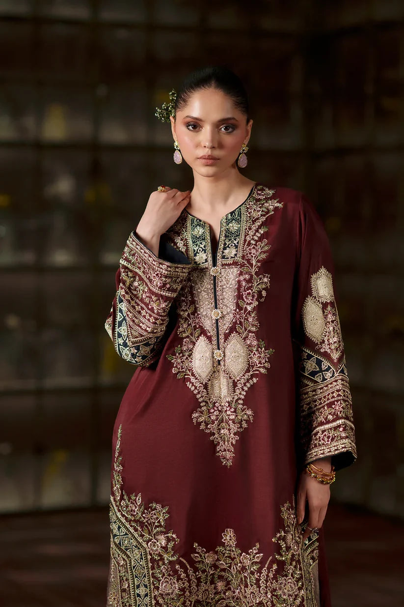 DEEP BURGUNDY | E1141/104/414 | Women Boutique HS Drop- 02 | Ethnc