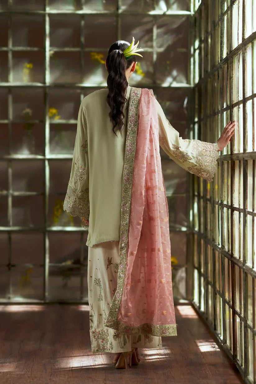 PALE GREEN | E1128/104/130 | Women Boutique HS Drop- 02 | Ethnc