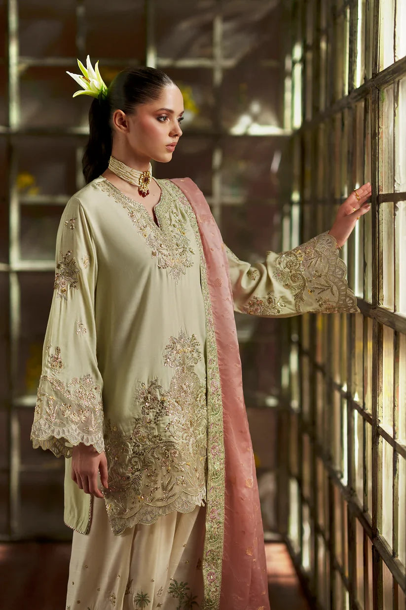 PALE GREEN | E1128/104/130 | Women Boutique HS Drop- 02 | Ethnc