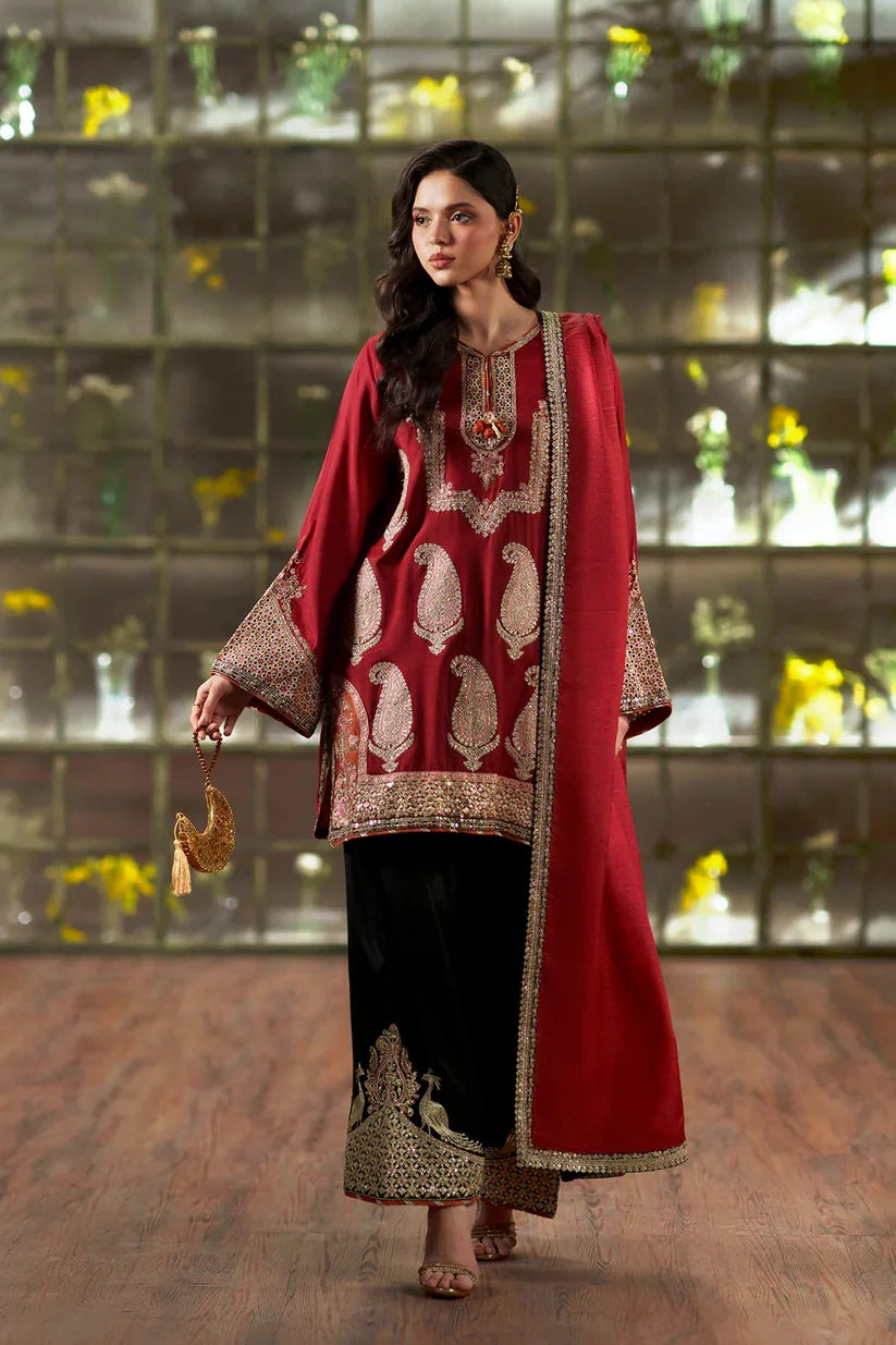 CHERRY RED | E1024/104/306 | Women Boutique HS Drop- 02 | Ethnc