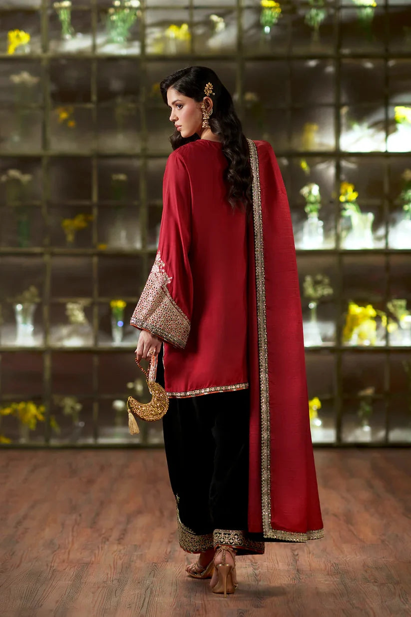 CHERRY RED | E1024/104/306 | Women Boutique HS Drop- 02 | Ethnc