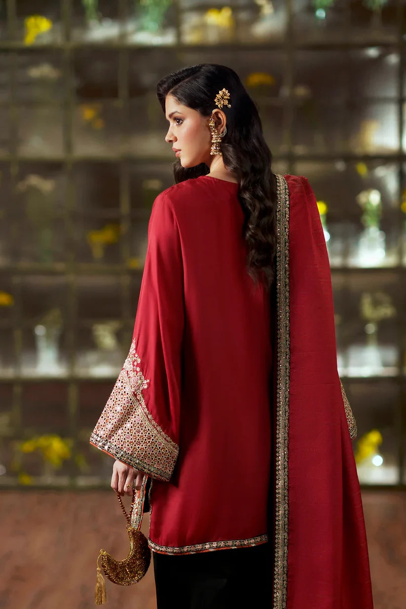 CHERRY RED | E1024/104/306 | Women Boutique HS Drop- 02 | Ethnc