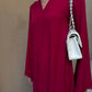 BERRY RED SWISS VOILE SABLE SET | Sak Atelier