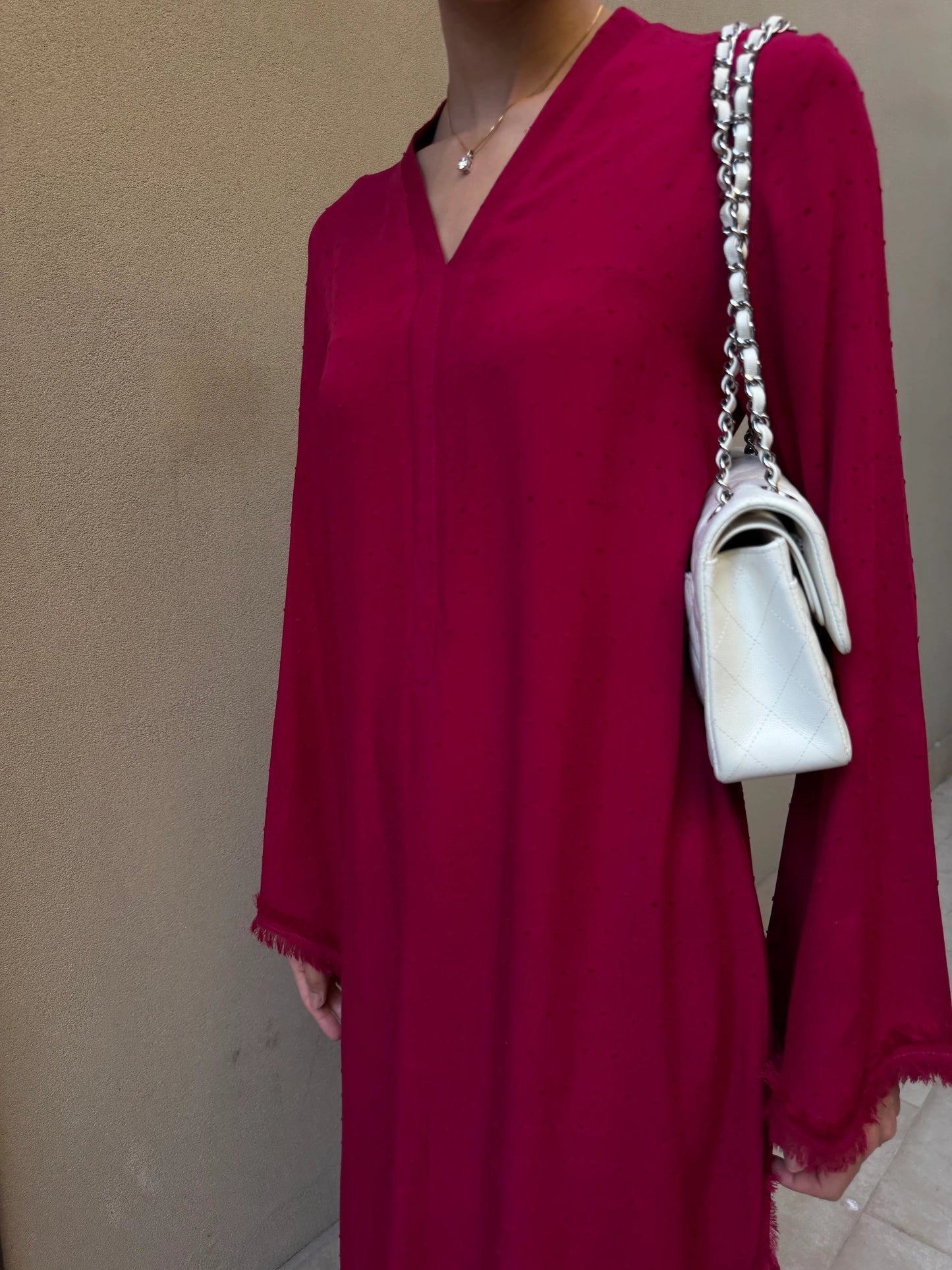 BERRY RED SWISS VOILE SABLE SET | Sak Atelier