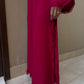 BERRY RED SWISS VOILE SABLE SET | Sak Atelier