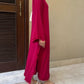 BERRY RED SWISS VOILE SABLE SET | Sak Atelier