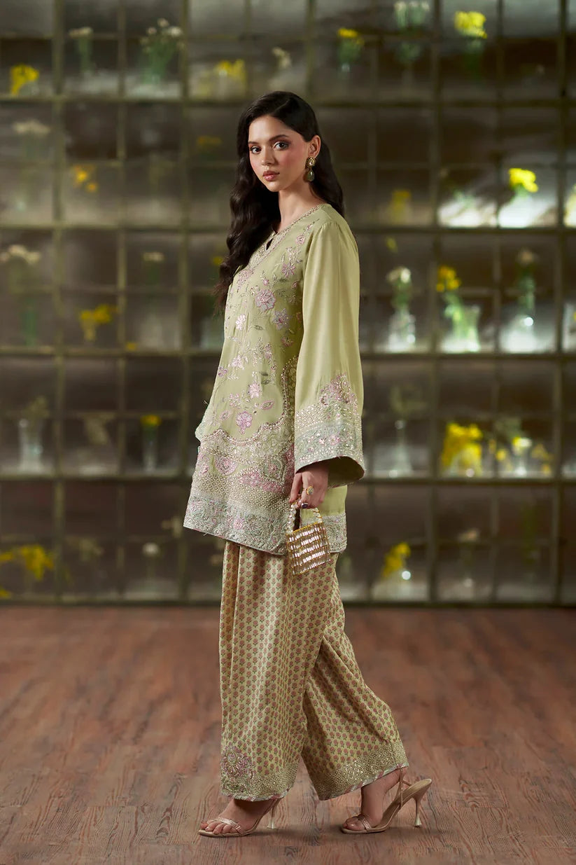 PALE GREEN | E1125/104/130 | Women Boutique HS Drop- 02 | Ethnc