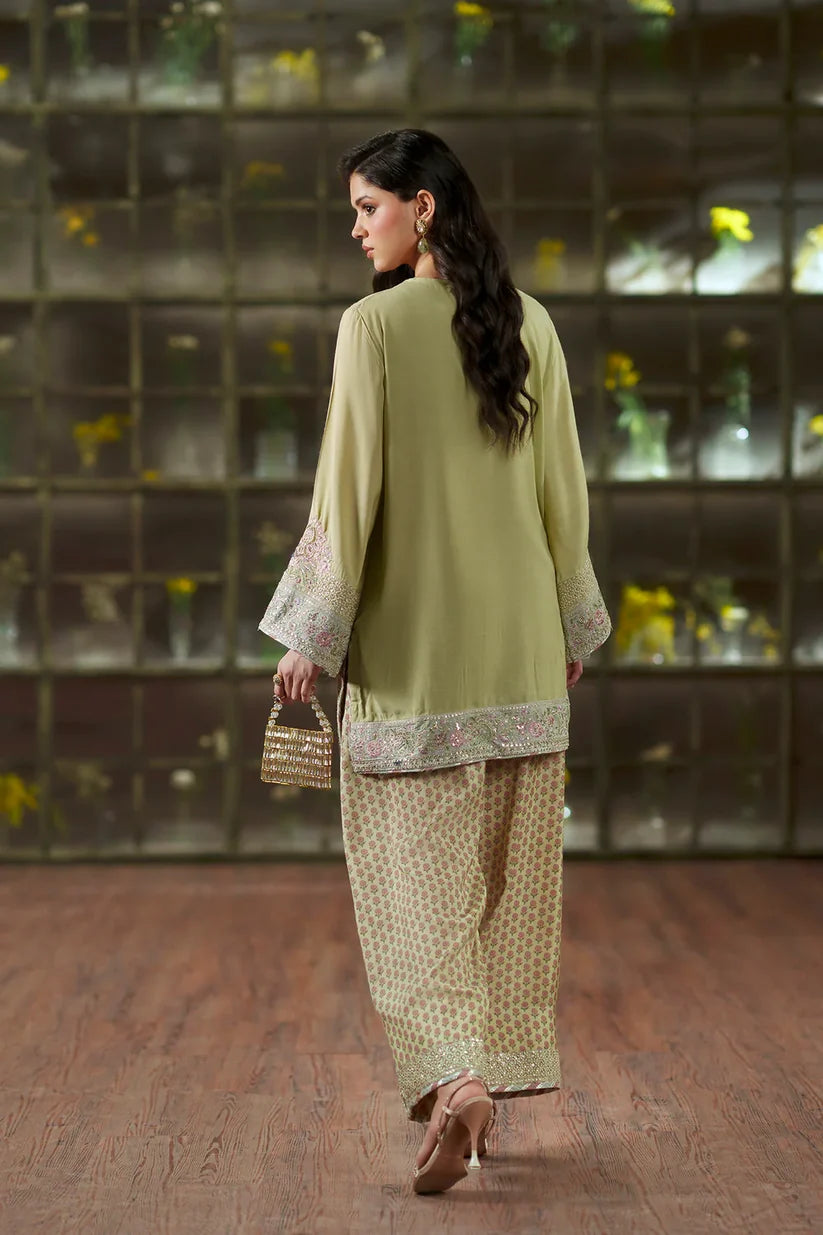 PALE GREEN | E1125/104/130 | Women Boutique HS Drop- 02 | Ethnc