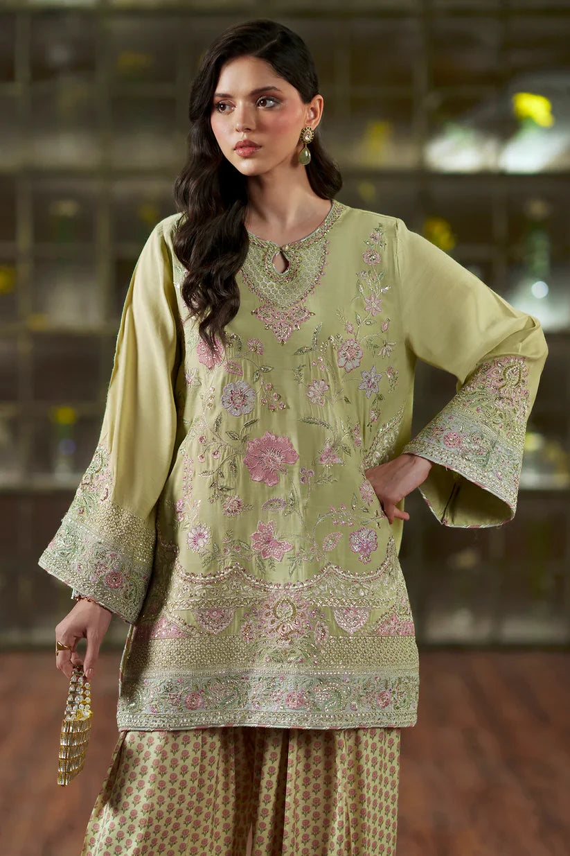 PALE GREEN | E1125/104/130 | Women Boutique HS Drop- 02 | Ethnc