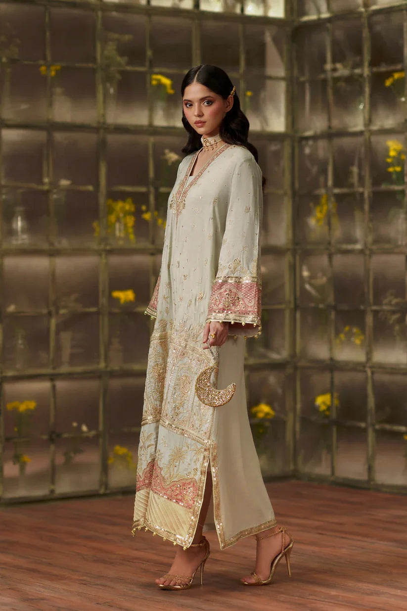 PASTEL GREEN | E1145/104/721 | Women Boutique HS Drop- 02 | Ethnc