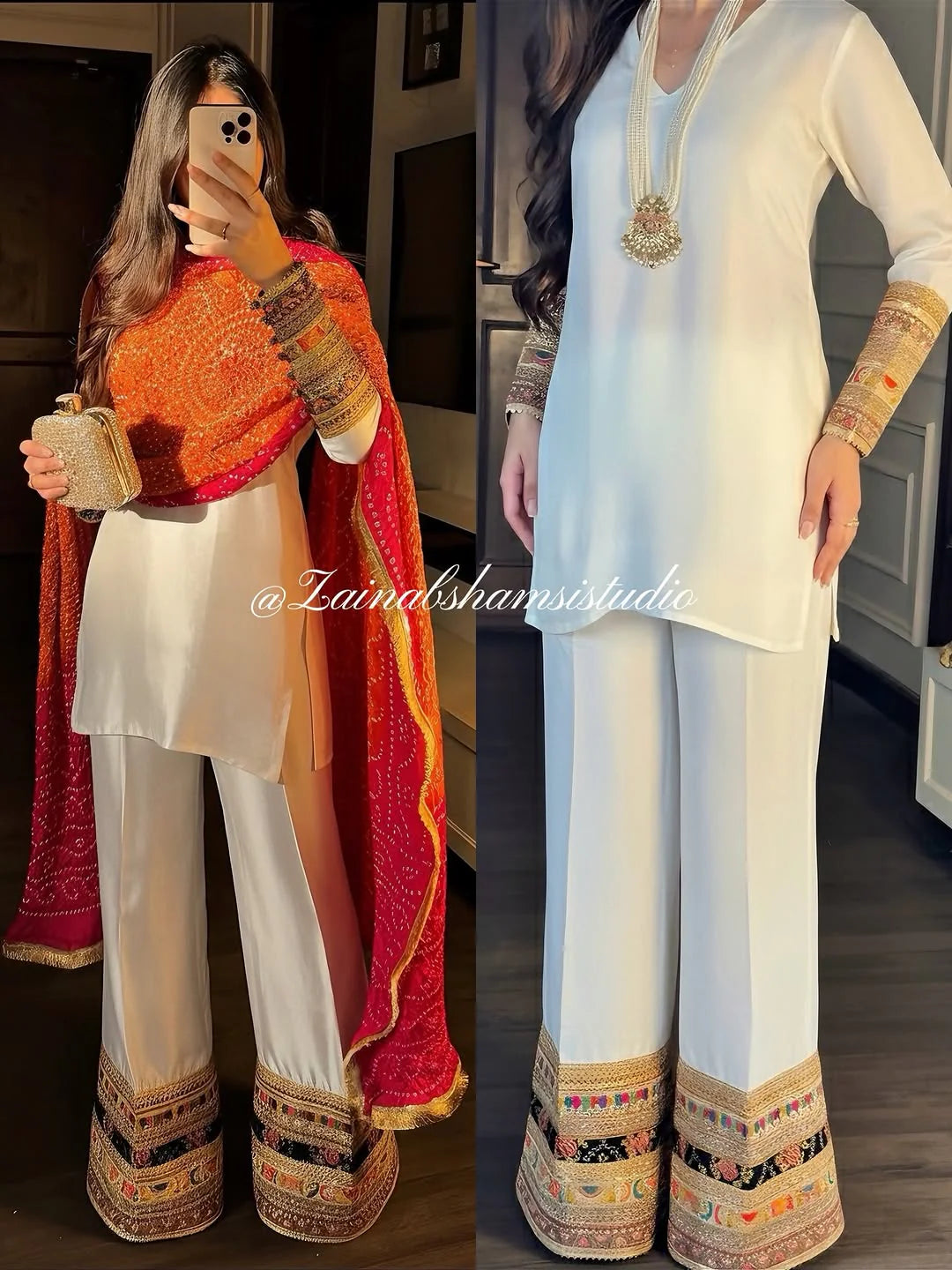 The Nooré Set in White| Zainab Shamsi Studio