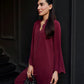 Burgundy Scallop Set | LIRA