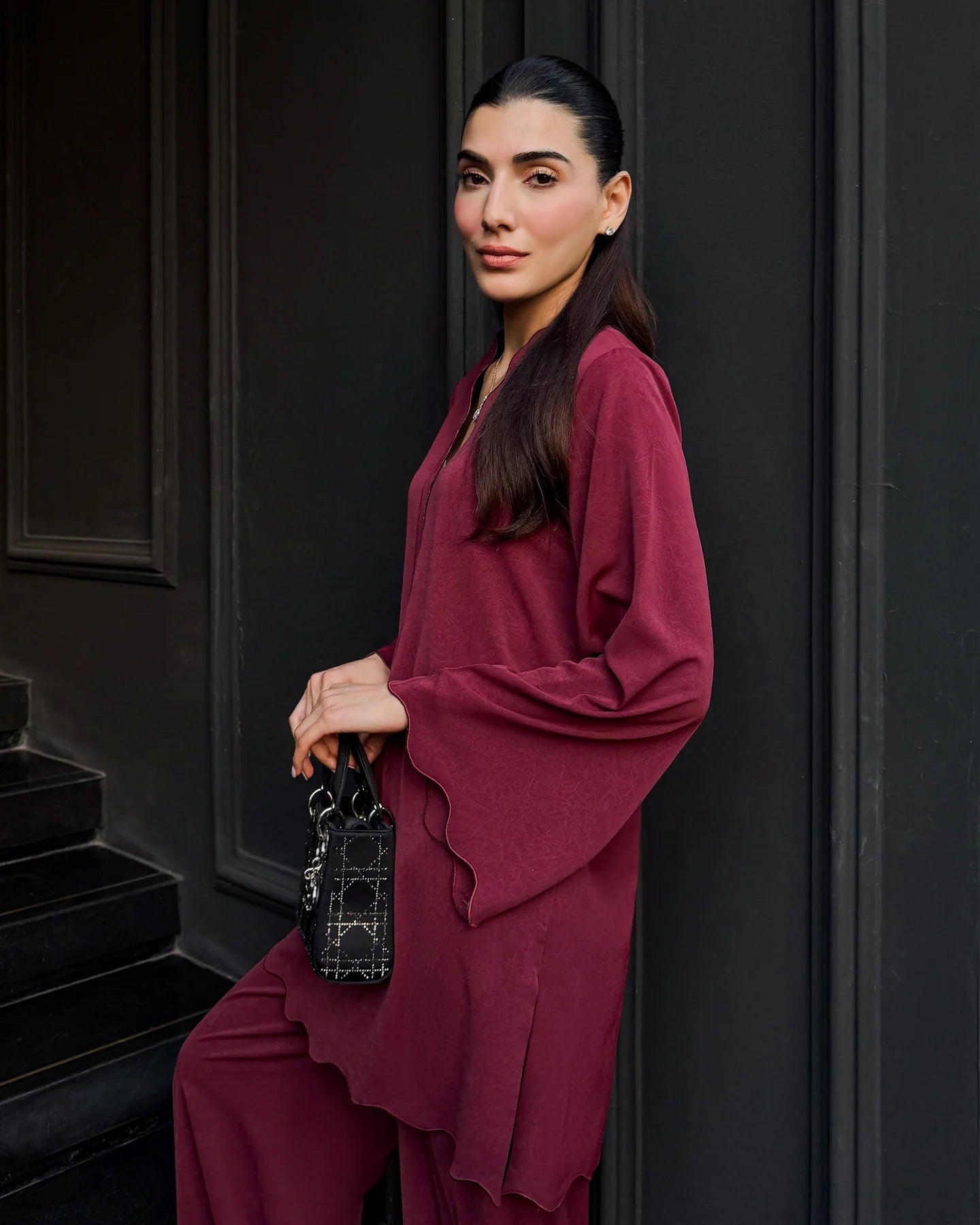 Burgundy Scallop Set | LIRA