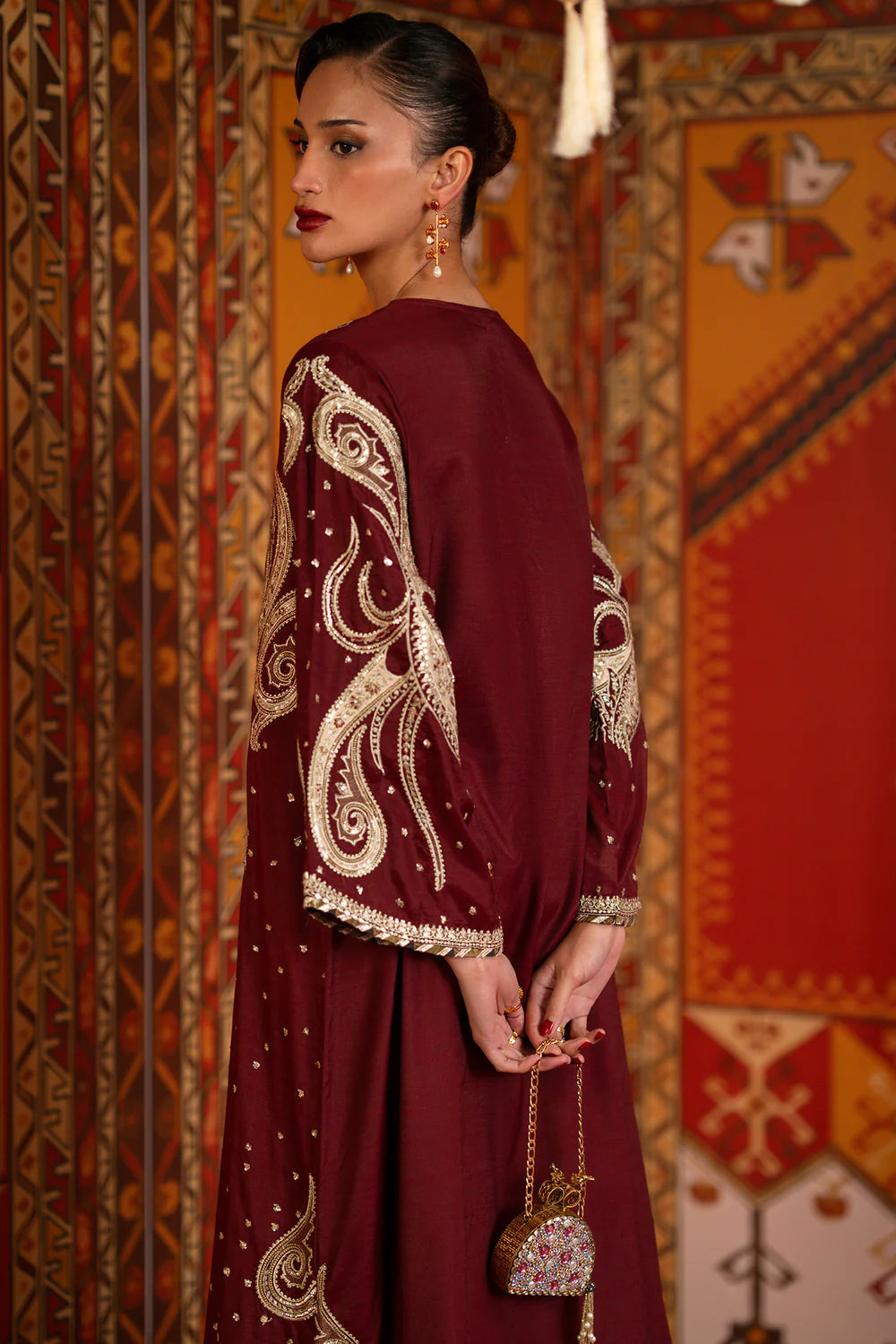 BURGUNDY | E1069/104/415 | Luxe | Ethnc