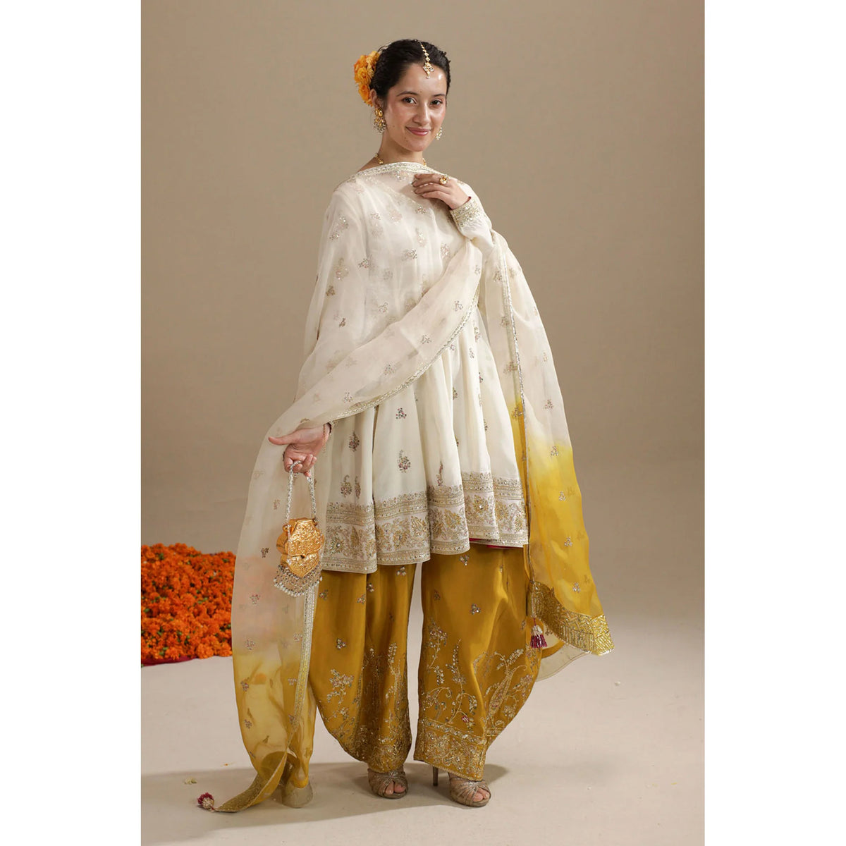 IVORY & MUSTARD OUTFIT | CHAM CHAM’26 | DYOT
