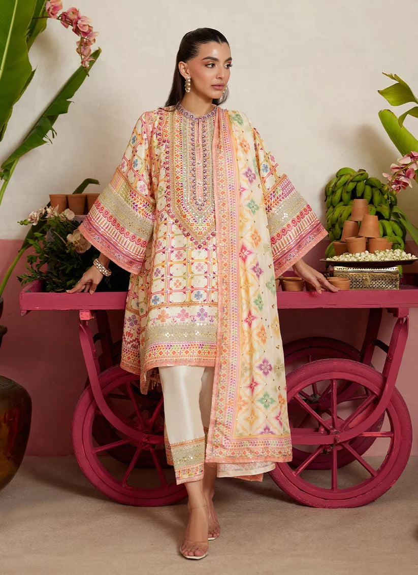 Kilo Ivory Shirt And Dupatta | MAYNA FESTIVE PRINTS '26 | FARAH TALIB AZIZ