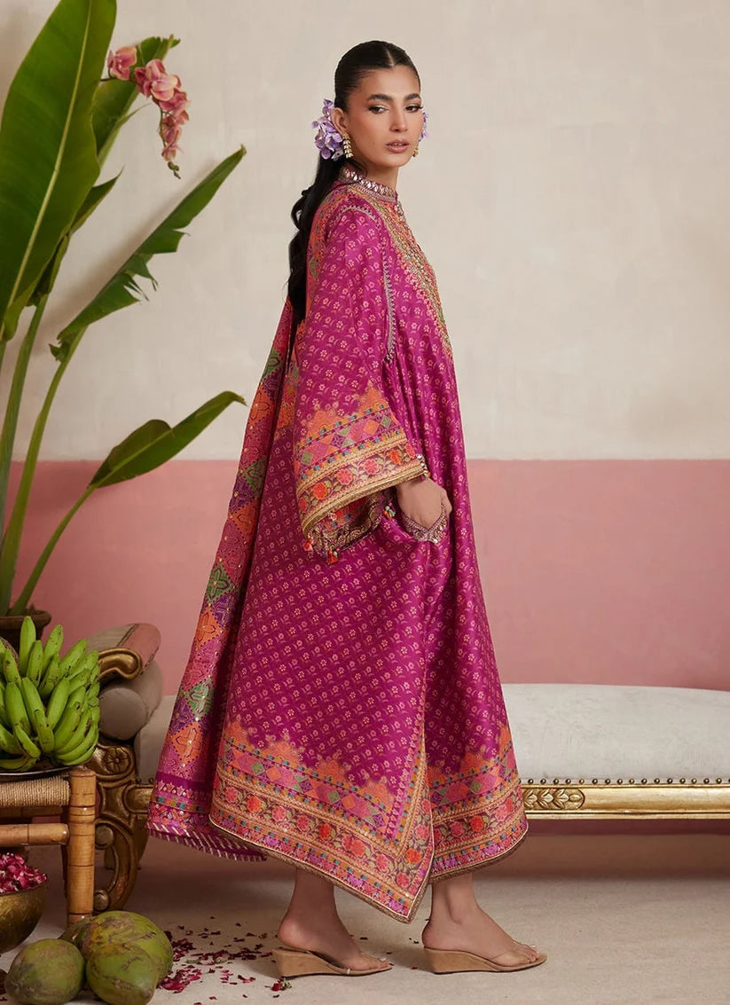 Adena Fuschia Shirt And Dupatta | MAYNA FESTIVE PRINTS '26 | FARAH TALIB AZIZ