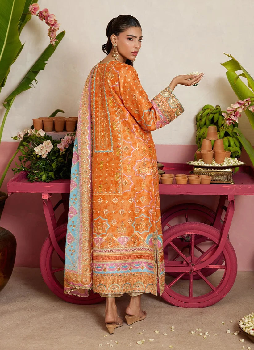 Jenna Tangerine Shirt And Dupatta | MAYNA FESTIVE PRINTS '26 | FARAH TALIB AZIZ