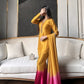 The Elysia Set in Mustard and Pink | Zainab Shamsi Studio
