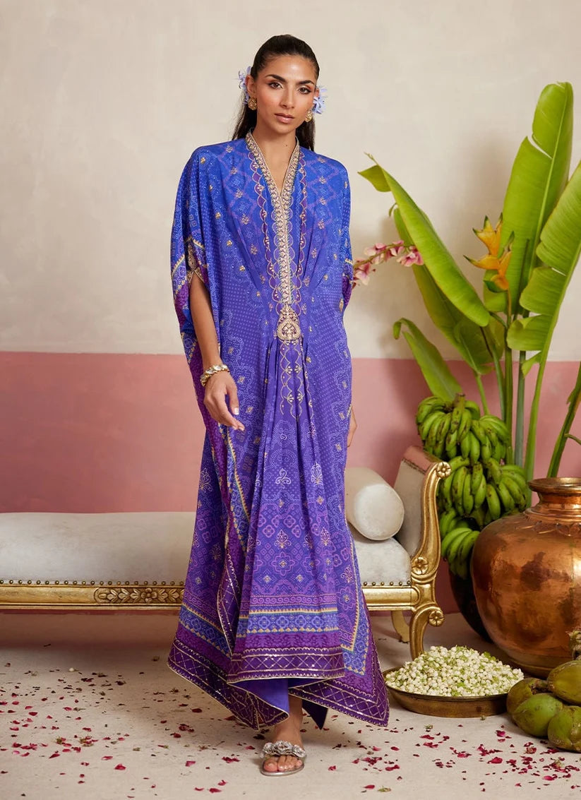 Jurney Purple kaftan | MAYNA FESTIVE PRINTS '26 | FARAH TALIB AZIZ