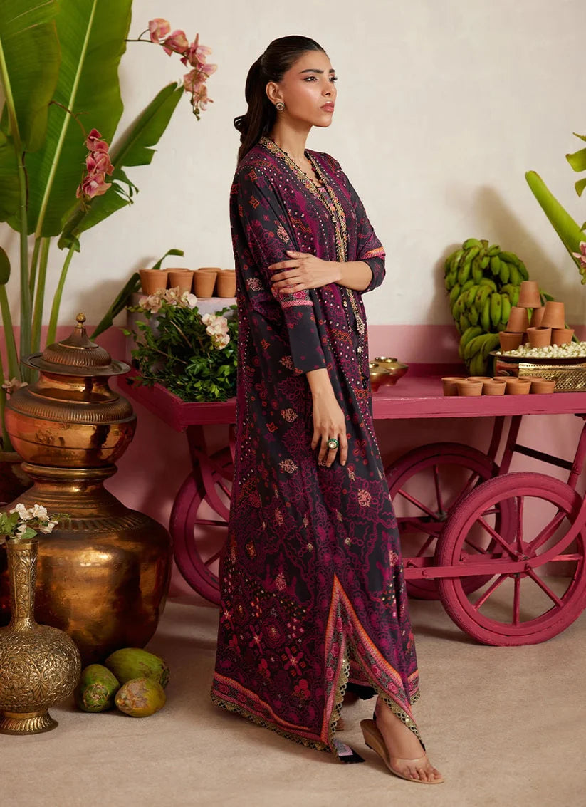 Analisa Black kaftan | MAYNA FESTIVE PRINTS '26 | FARAH TALIB AZIZ