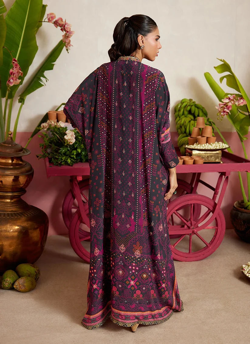 Analisa Black kaftan | MAYNA FESTIVE PRINTS '26 | FARAH TALIB AZIZ