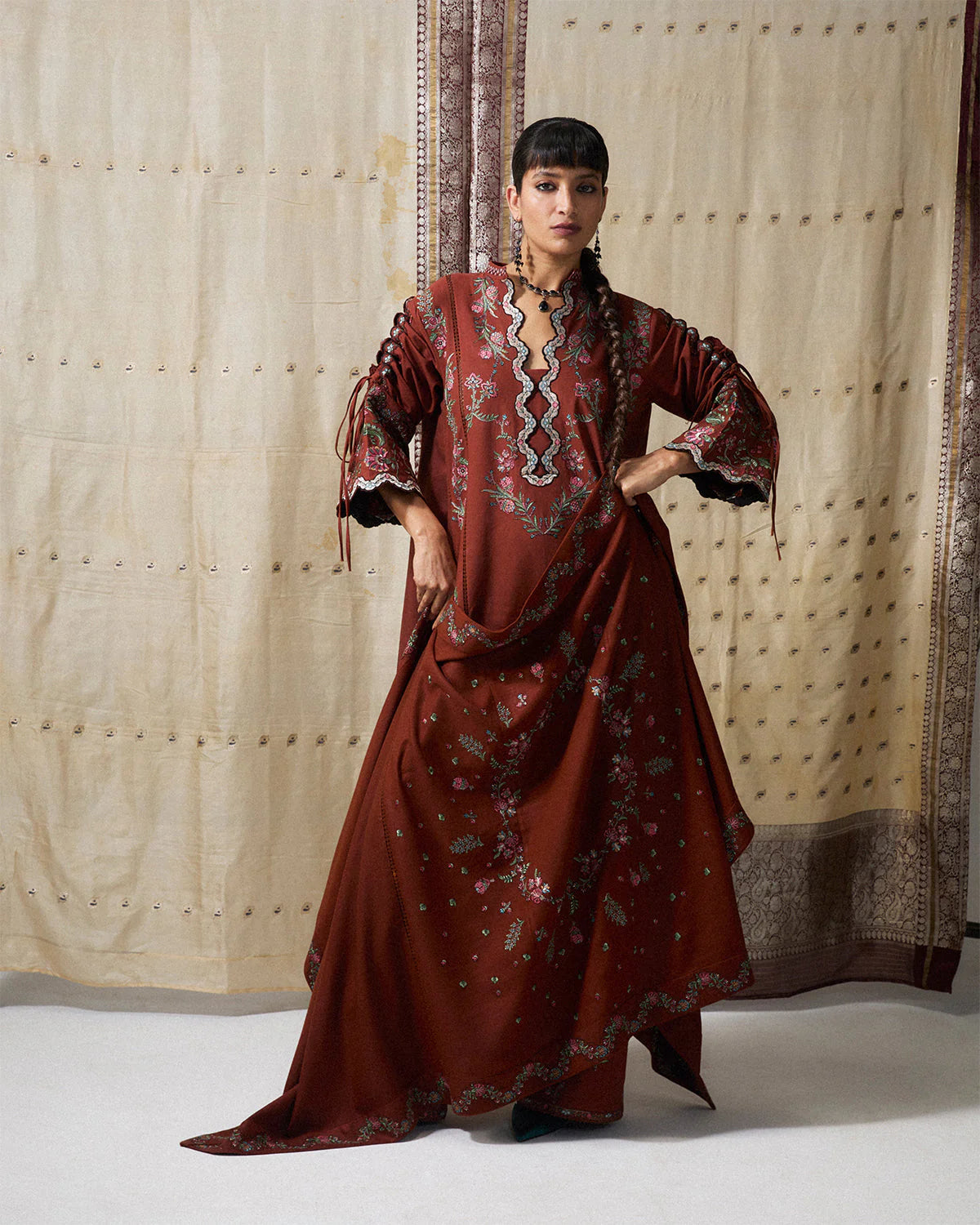 GITI SCARF | Khaddar Pret '26 | Jugnu Women