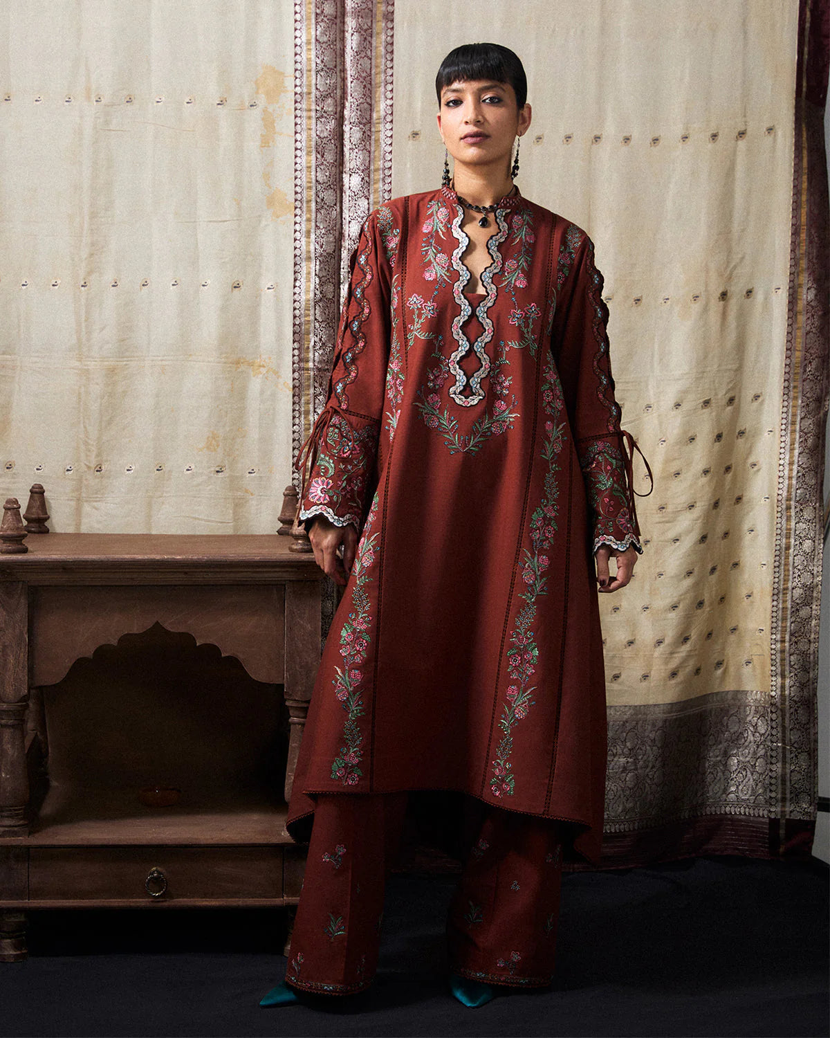 GITI SCARF | Khaddar Pret '26 | Jugnu Women