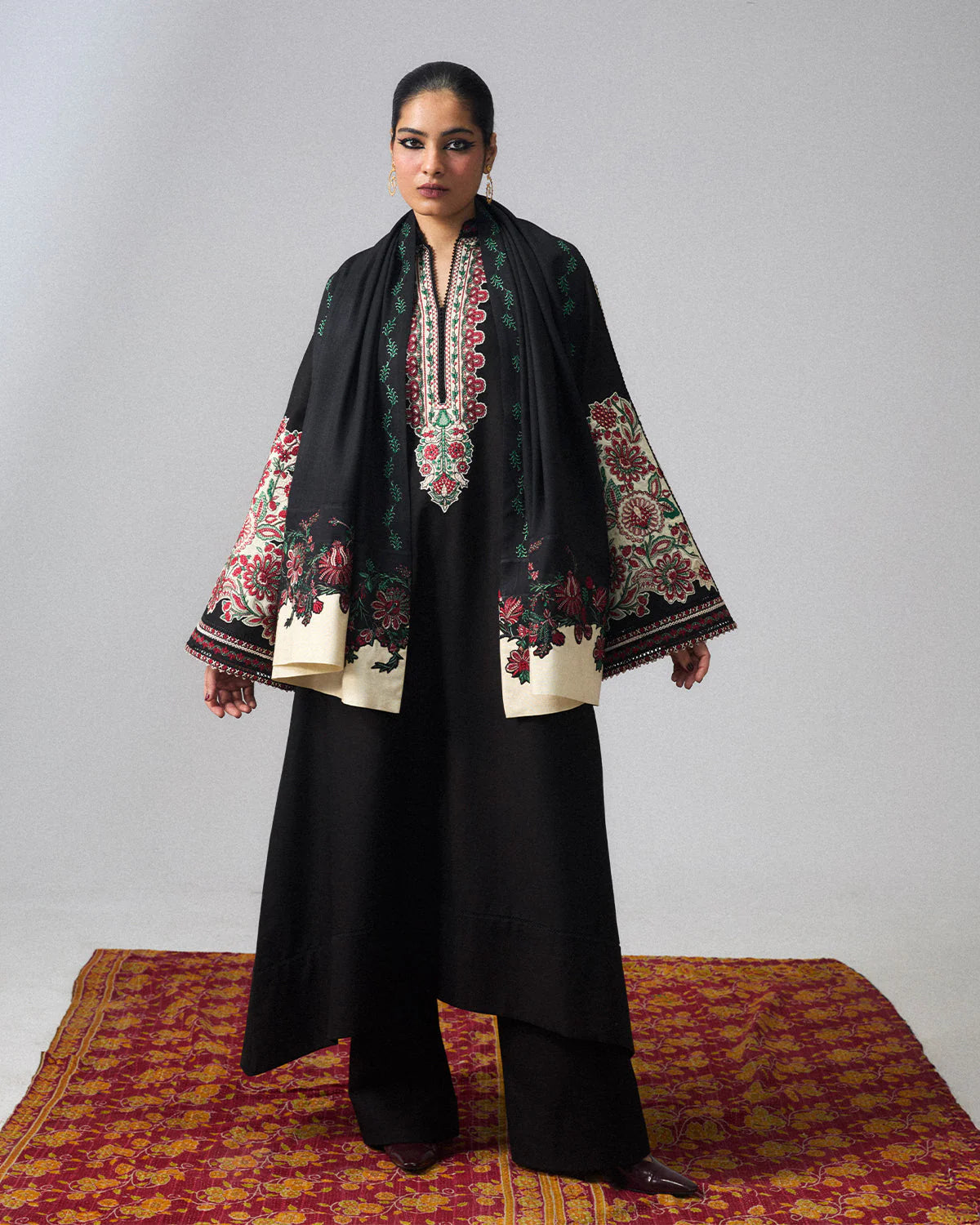 NAGINA SCARF | Khaddar Pret '26 | Jugnu Women