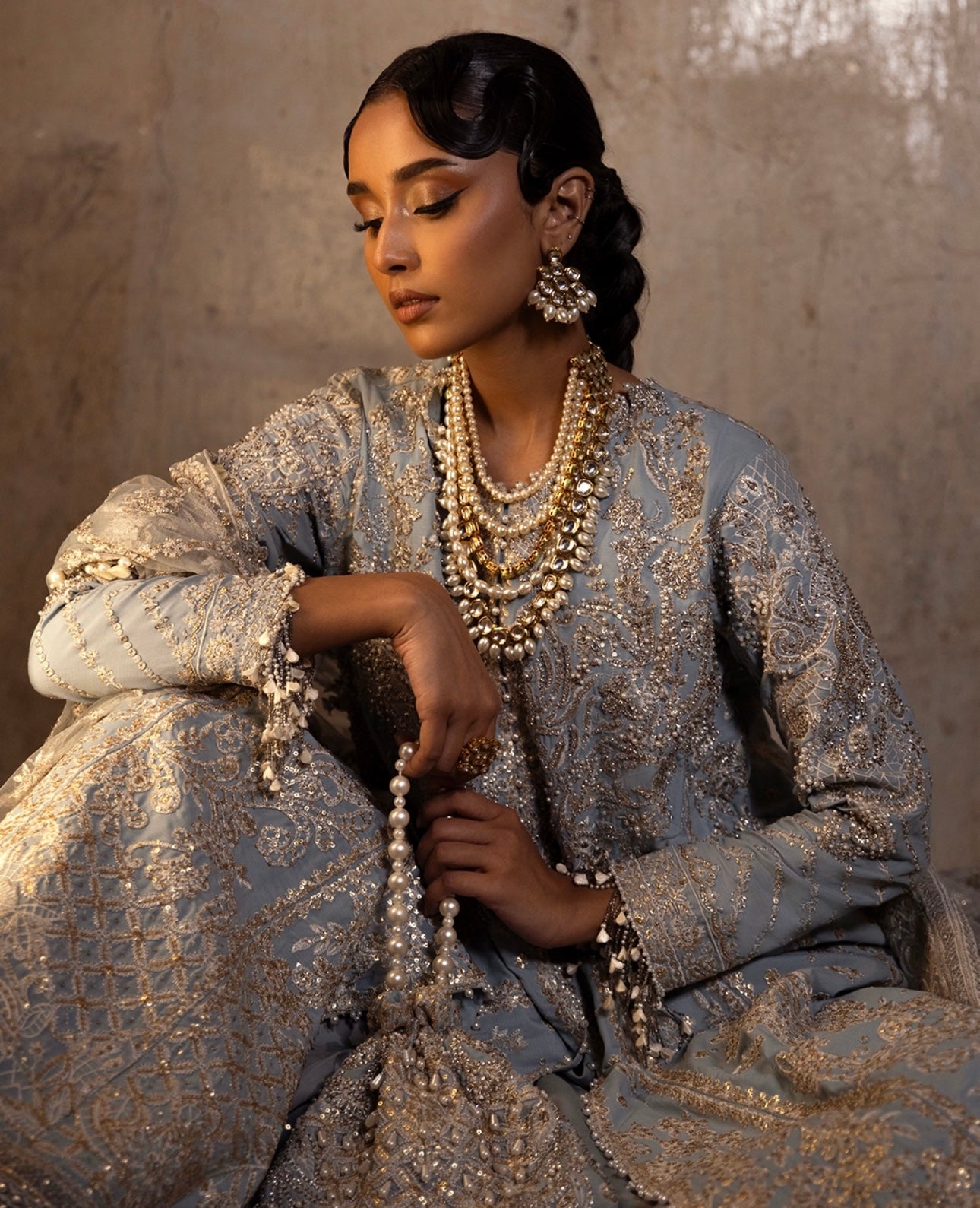 Sana Safinaz Nura Festive '25 Vol 3 - Raw Silk 3 Piece Suit