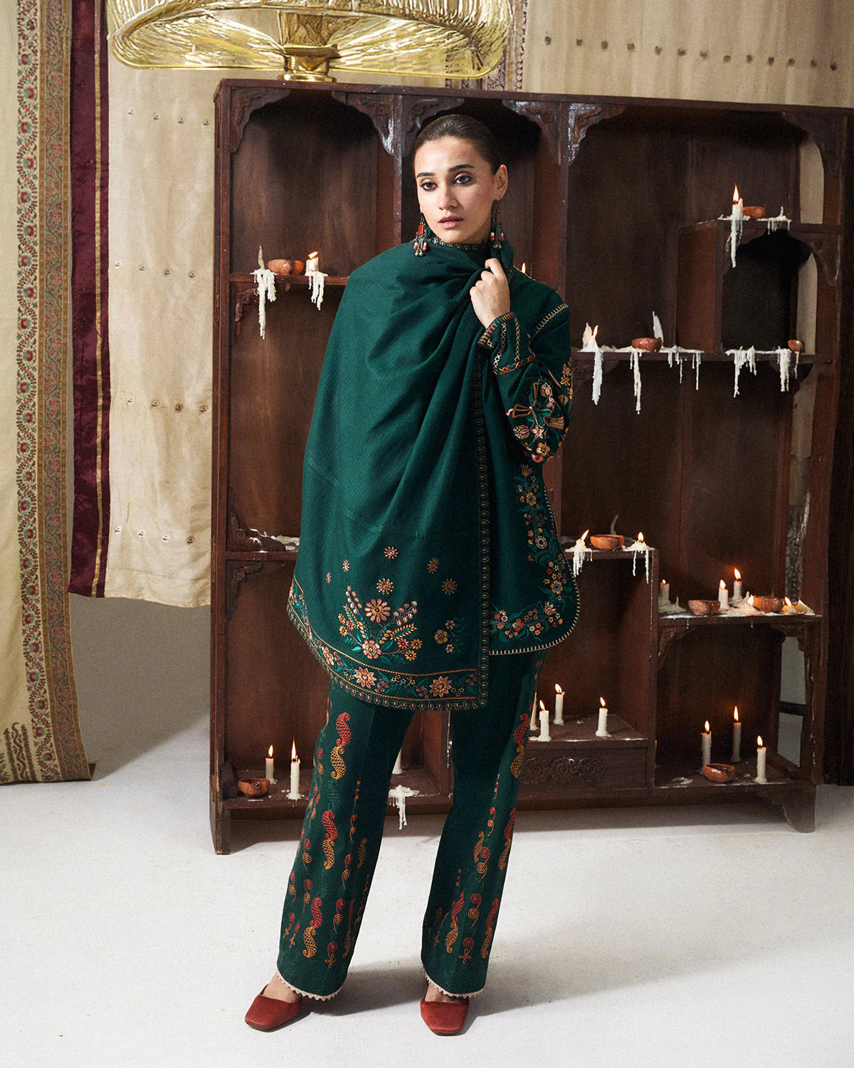 DIYAR SCARF | Khaddar Pret '26 | Jugnu Women