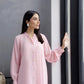 Solid 2PC Dress - SP-05 Powder Pink | Georgette Solids | Silayi Pret