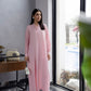 Solid 2PC Dress - SP-05 Powder Pink | Georgette Solids | Silayi Pret