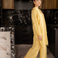 Embroidered Solid 2PC Dress - SP-04 Butter Yellow | Georgette Solids | Silayi Pret Regular