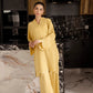 Embroidered Solid 2PC Dress - SP-04 Butter Yellow | Georgette Solids | Silayi Pret Regular