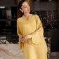 Embroidered Solid 2PC Dress - SP-04 Butter Yellow | Georgette Solids | Silayi Pret Regular