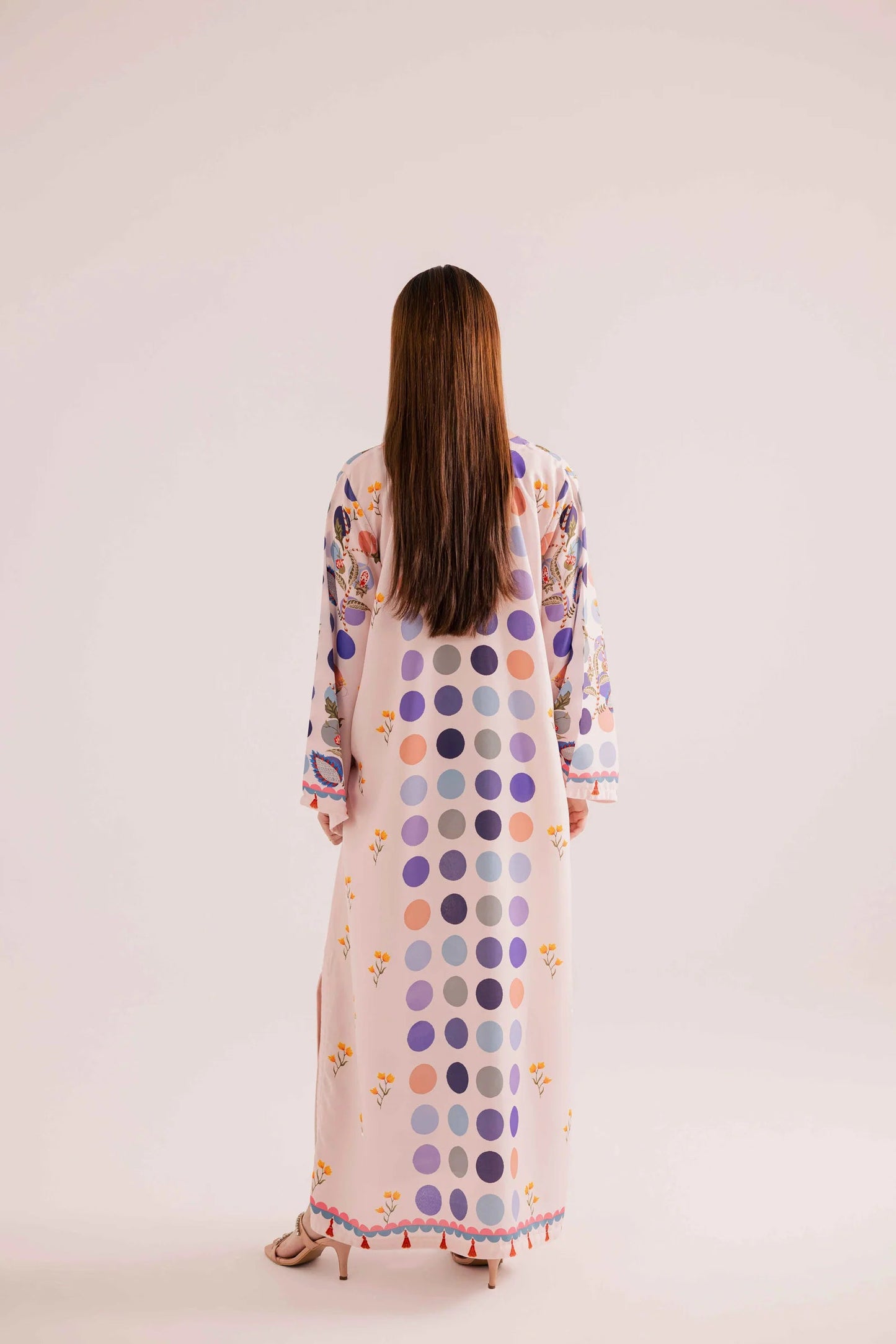 KF30 - Winter Printed Kaftaan | Winter Kaftaan | Silayi Pret