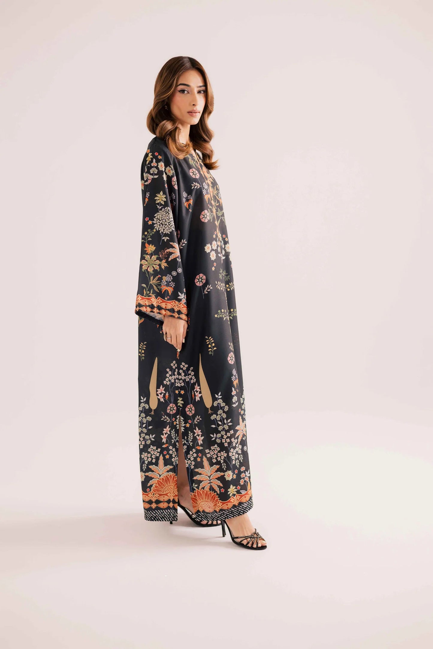 KF02 - Winter Printed Kaftaan | Winter Kaftaan | Silayi Pret