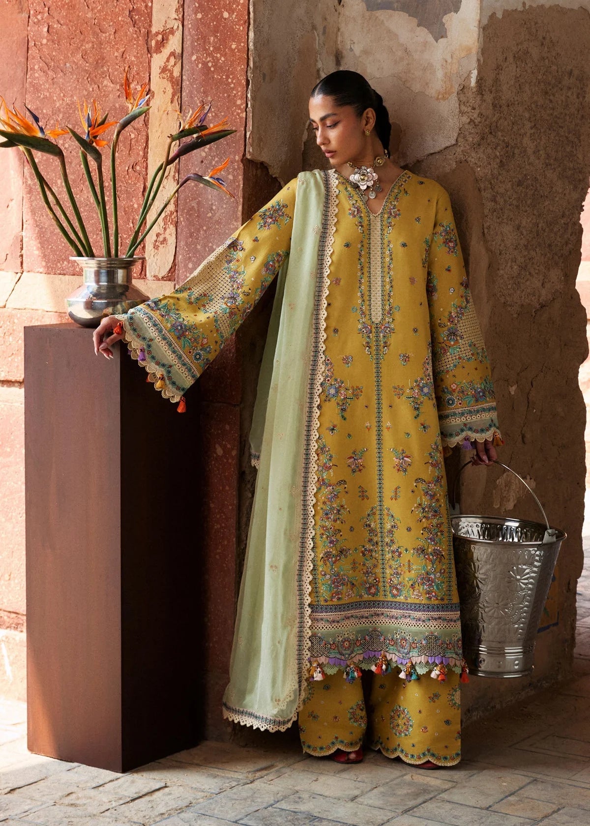 Sari | Zan SS '26 | HUSSAIN REHAR
