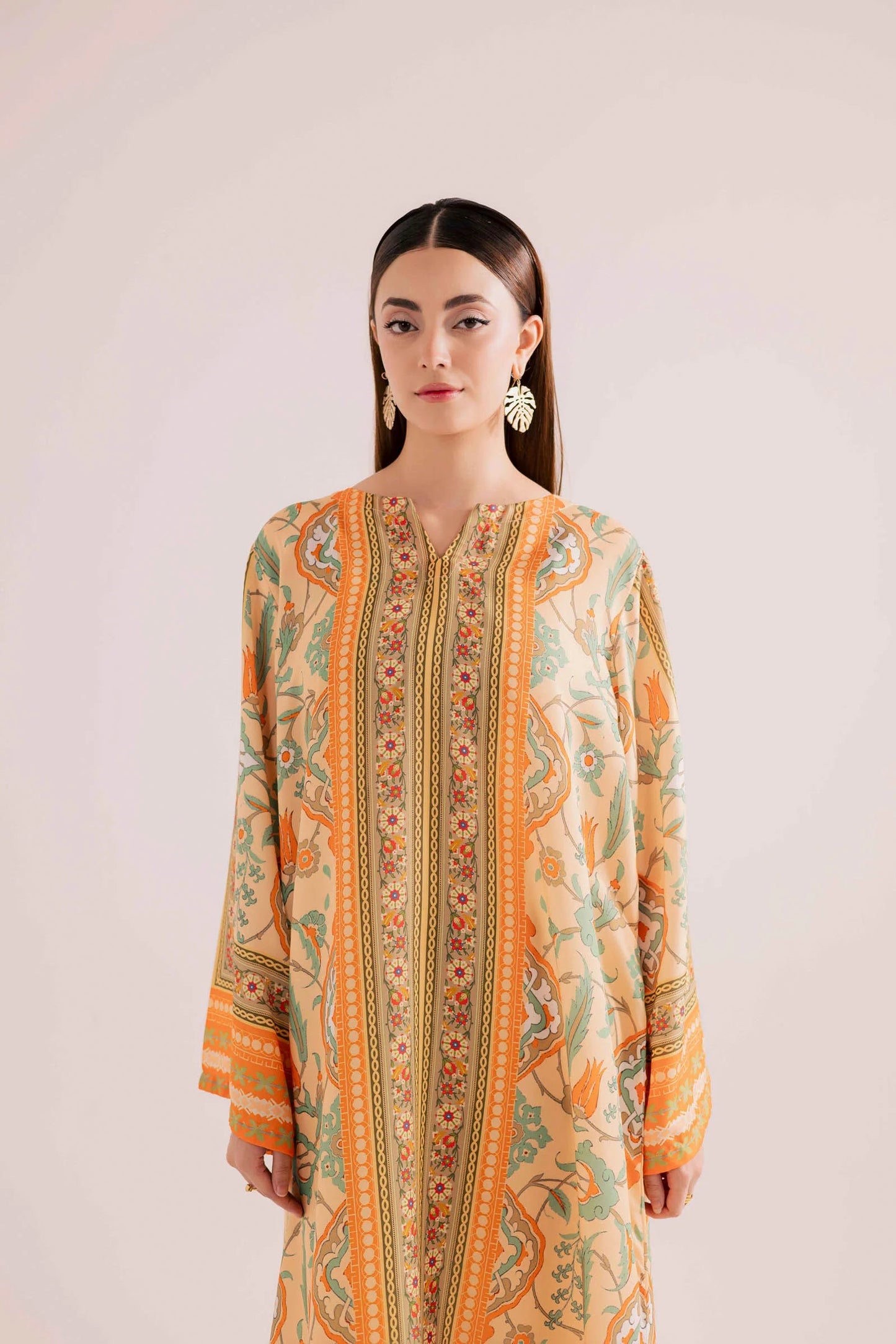 KF09 - Winter Printed Kaftaan | Winter Kaftaan | Silayi Pret
