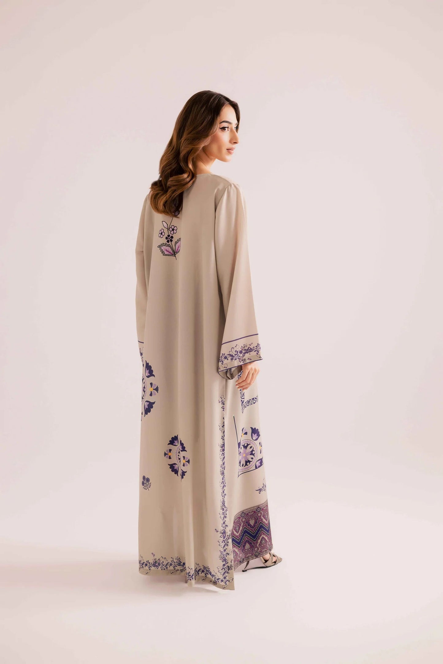 KF08 - Winter Printed Kaftaan | Winter Kaftaan | Silayi Pret
