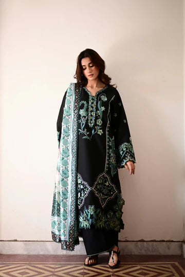 Zaib Summer Lawn Vol 2 '26 - Luna Luxury Embroidered Lawn SET (NEL-26614) EID UL Adha 2026