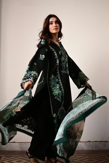Zaib Summer Lawn Vol 2 '26 - Luna Luxury Embroidered Lawn SET (NEL-26614) EID UL Adha 2026