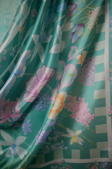 Zaib Summer Lawn Vol 2 '26 - Aqua Garden Luxury Printed Embroidered Lawn SET (NEL-26621) EID UL Adha 2026