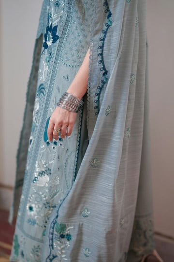 Zaib Summer Lawn Vol 2 '26 - Reem Luxury Embroidered Lawn SET (NEL-26615) EID UL Adha 2026