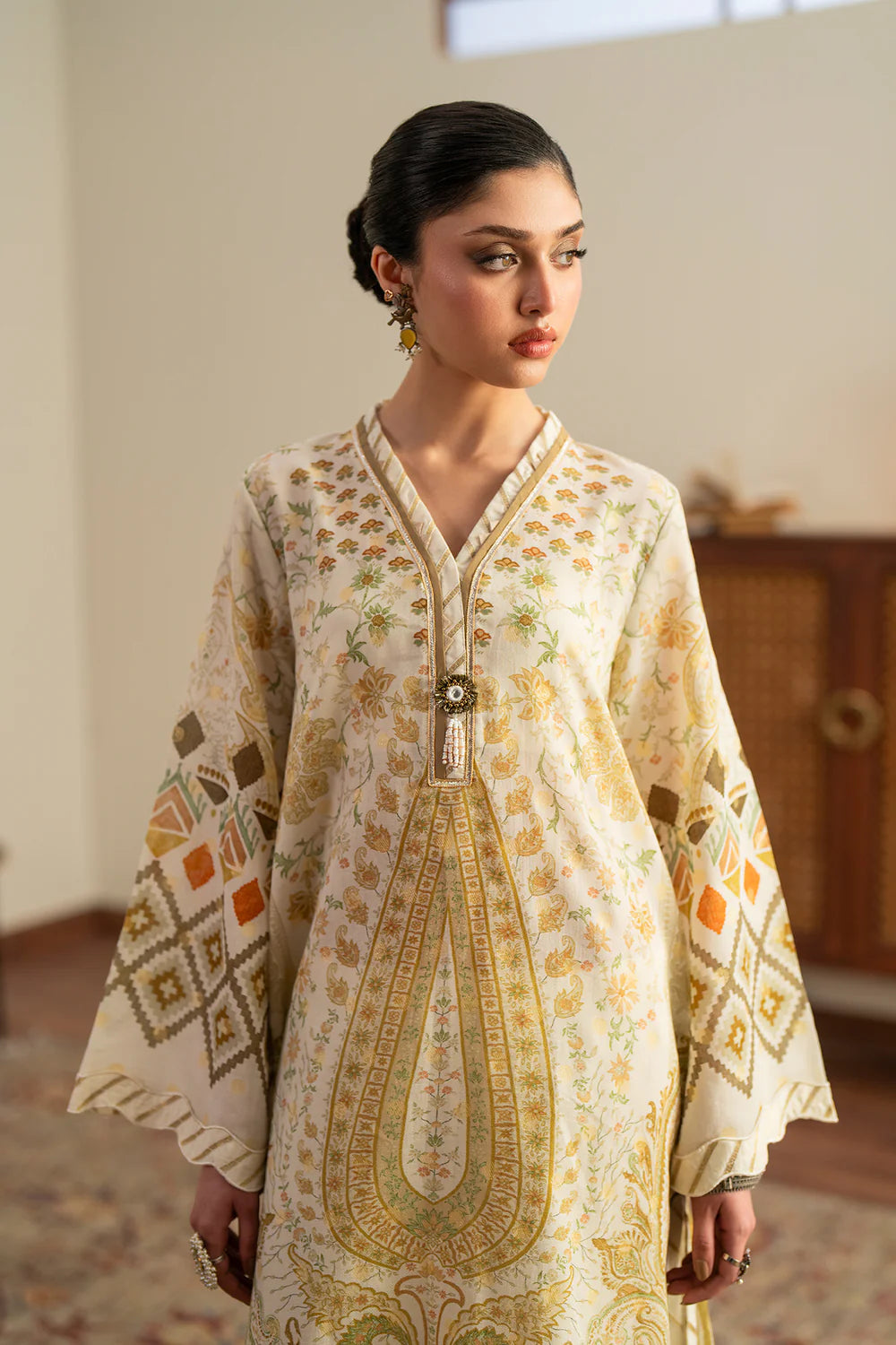 COCONUT MILK | E4191/103/003 | Rozana Collection Summer '26 - Drop 2 | Ethnc