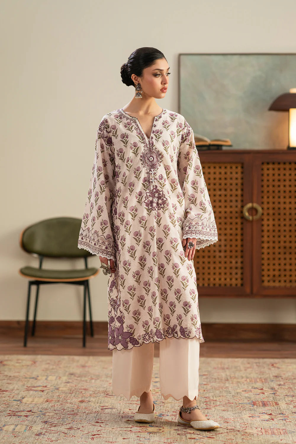 COCONUT MILK | E4194/103/003 | Rozana Collection Summer '26 - Drop 2 | Ethnc