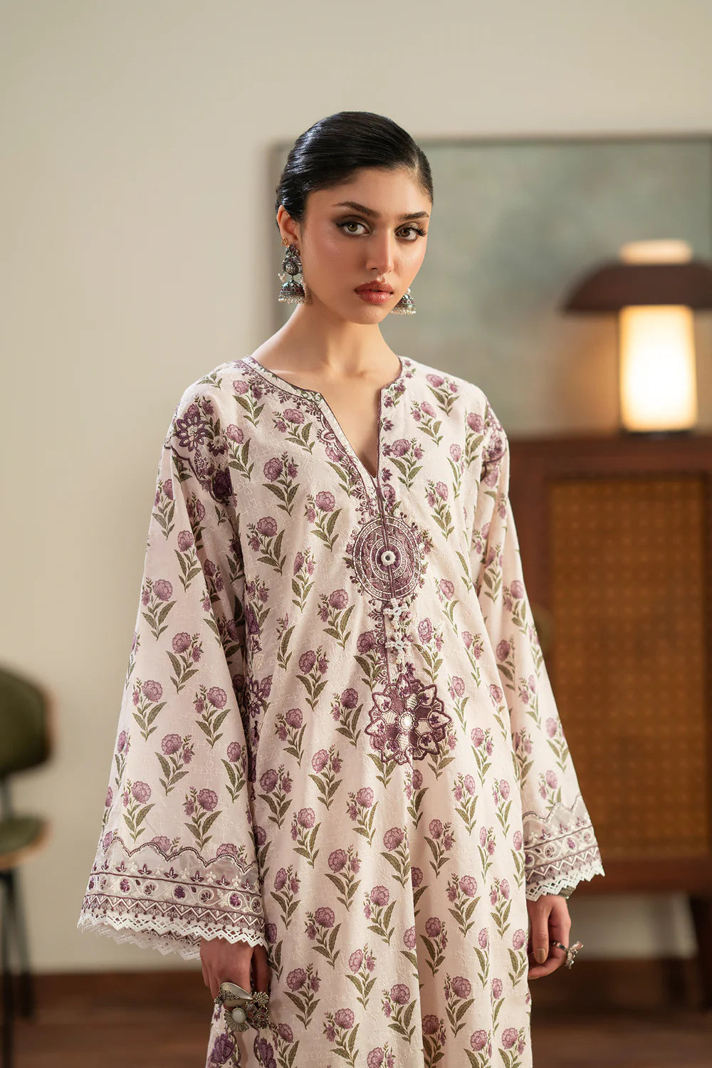 COCONUT MILK | E4194/103/003 | Rozana Collection Summer '26 - Drop 2 | Ethnc